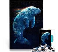 Puzzles pour Adolescents 1000 pièces Lamantin Cosmique Réduction du Stress intéressante Jeu éducatif pour Anniversaire, Noël 50x70cm