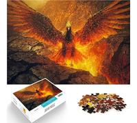 Puzzles pour Adolescents 1000 pièces L'ascension du phénix Noir Défi Difficile pour soulager Le Stress Œuvre d'art 75x50cm