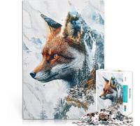 Puzzles pour Adolescents 1000 pièces Le domaine Mystique du Renard Jeu éducatif Familial Jeu éducatif pour Anniversaire, Noël 52x38cm