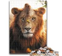 Puzzles pour Adolescents 1000 pièces Le Lion et Les Papillons Difficile à réaliser, mais Amusant et Humoristique Cadeau d'anniversaire, Cadeaux, décoration Murale 38x26cm