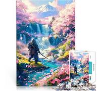 Puzzles pour Adolescents 1000 pièces Le Paradis du Fuji Jeu Familial Anti-Stress Défi Difficile décoration Murale 38x26cm