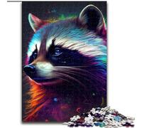 Puzzles pour Adolescents 1000 pièces Le Raton Laveur Coquin, Jouets éducatifs, Jeux Anti-Stress, décoration d'intérieur Unique et Cadeaux (Taille 26x38cm)