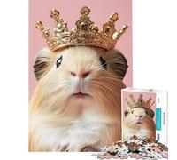 Puzzles pour Adolescents 1000 pièces Le Roi Cochon d'Inde Un défi éducatif mais Aussi Un Jeu Amusant et Humoristique pour se détendre à partir de 14 Ans Jeu de Puzzle Offert (38x26cm)