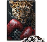 Puzzles pour Adolescents 1000 pièces Leopard Boxer, Jeux éducatifs, décoration d'intérieur, idéal comme Cadeau pour Toute la Famille 50x75cm