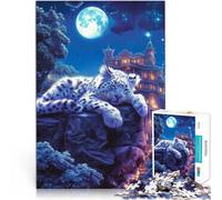 Puzzles pour Adolescents 1000 pièces Léopard Cosmos Entraînez Votre Cerveau et Vos Mains Renforcer l'amour Entre Les Couples 52x38cm