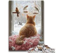 Puzzles pour Adolescents 1000 pièces Léopard de la Jungle Difficile à réaliser, mais Amusant et Humoristique Cadeau d'anniversaire, Cadeaux, décoration Murale 38x26cm