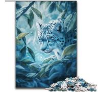 Puzzles pour Adolescents 1000 pièces Léopard de la Jungle pour Les 14 Ans et Plus Jeux Amusants Activités Amusantes à la Maison, Cadeaux d'anniversaire, Cadeaux de Voyage 50x75cm