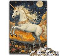 Puzzles pour Adolescents 1000 pièces Licorne Blanche, Jouets éducatifs et éducatifs, Jeux en Famille, Cadeaux pour Amis et Famille (50x75cm)