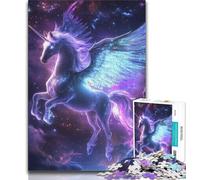 Puzzles pour Adolescents 1000 pièces Licorne de l'univers, Jouet éducatif Anti-Stress, idéal comme Cadeau pour Toute la Famille (38x26cm)