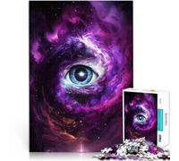 Puzzles pour Adolescents 1000 pièces L'œil de Dieu Réduction du Stress intéressante avec des pièces de Formes aléatoires entièrement imbriquées 52x38cm