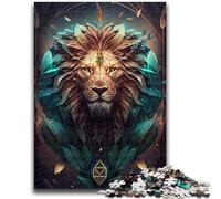 Puzzles pour Adolescents 1000 pièces Lion Créatures mythiques pour et 14 Ans et Plus Défi éducatif Activités Amusantes à la Maison, Cadeaux d'anniversaire, Cadeaux de Voyage 26x38cm