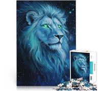 Puzzles pour Adolescents 1000 pièces Lion néon Aidez Le Cerveau à exercer des Jouets addictifs pour cultiver la Patience Super Cadeau 50x70cm