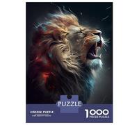 Puzzles pour Adolescents 1000 Pièces Lion Roar Puzzle Jeux Relaxants Défi Difficile Activités Amusantes À La Maison 38x26cm/1000pcs