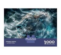 Puzzles pour Adolescents - 1000 Pièces Lion Spirit Animal Art Print Puzzles pour Adolescents - Idéal pour S'amuser en Famille - Cadeau Original pour Un Anniversaire Ou Noël 70x50cm/1000pcs