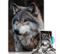 Puzzles pour Adolescents 1000 pièces Loup Animal 1000 pièces pour Adultes, Jouets éducatifs Anti-Stress, Cadeaux d'anniversaire et Cadeaux Uniques (Taille 75x50cm)