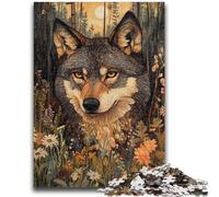 Puzzles pour Adolescents 1000 pièces Loup Animal 1000 pièces Puzzle, Jouets éducatifs et éducatifs Jeux de Famille Cadeaux pour Amis et Famille (50x75cm)