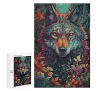 Puzzles pour adolescents 1000 pièces Loup Whimsical dans la nature -1 puzzle pour adultes Jeu pratique pour améliorer la mémoire Activités amusantes pour la maison 1000 pièces