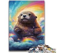 Puzzles pour Adolescents 1000 pièces, Loutre du Ciel étoilé, Puzzles pour Adultes, Jeux Amusants en Famille, idéal comme Cadeau pour Toute la Famille (75x50cm)