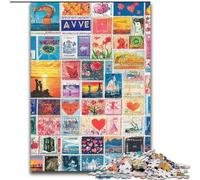 Puzzles pour Adolescents 1000 pièces Love Collage, Chaque pièce est Unique - Jeu Familial Stimulant pour Les 14 Ans (Taille 26x38cm)