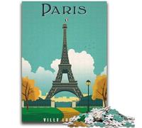 Puzzles pour Adolescents 1000 pièces Lumières de Paris Entraînez Votre Cerveau et Vos Mains Interaction Parent-Enfant pour Les 14 Ans et Plus (Taille 38x52cm)