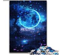 Puzzles pour Adolescents 1000 pièces Lune Papillon, Jouets éducatifs et éducatifs pour la Famille, Cadeaux d'anniversaire et Cadeaux Uniques (Taille 50x75cm)