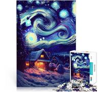 Puzzles pour Adolescents 1000 pièces l'univers de la Nuit étoilée Assemblage du modèle Jeu éducatif pour Anniversaire, Noël 38x26cm