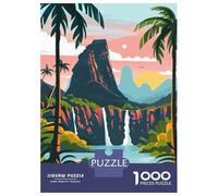 Puzzles pour Adolescents 1000 Pièces Madagascar Falls Puzzles pour Adultes Jeux Amusants Et Humoristiques Cadeaux De Noël Et d'anniversaire 52x38cm/1000pcs