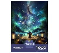 Puzzles pour Adolescents 1000 Pièces Magical Cosmic Gate Painting Puzzle Jeux Relaxants Défi Difficile Activités Amusantes À La Maison 38x26cm/1000pcs