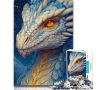 Puzzles pour Adolescents 1000 pièces Magnifique Dragon avec Galaxie Scintillante, activités familiales Amusantes à la Maison, Cadeau d'anniversaire, Cadeaux de Voyage 38x52cm