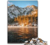 Puzzles pour Adolescents 1000 pièces Magnifiques Montagnes et Lacs Jouets Jeux éducatifs Soulagement du Stress Convient pour la décoration de Bureau 26x38cm