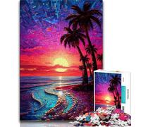 Puzzles pour Adolescents 1000 pièces, Magnifiques paysages de plages, Puzzle pour Adolescents, Anti-Stress, défi Difficile, Cadeaux du Père Noël Secret (Taille 75x50cm)