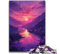 Puzzles pour Adolescents 1000 pièces Magnifiques paysages de rêve Défi d'intelligence cérébrale Jouets addictifs Cadeau Amusant pour Les 14 Ans et Plus 26x38cm