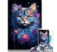 Puzzles pour Adolescents 1000 pièces, Magnifiques Puzzles pour Adolescents avec Chats, Cadeaux d'anniversaire Uniques pour Les 14 Ans et Plus (Taille 38x26cm)