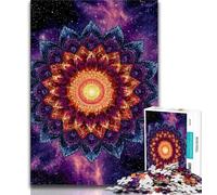 Puzzles pour Adolescents 1000 pièces Mandala 1000 pièces pour Adolescents, Staycation Kill Time avec Affiche et fiche de Questions-réponses Assorties (Taille 75x50cm)