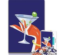 Puzzles pour Adolescents 1000 pièces Martini Social Drinking, Jeux éducatifs, décoration d'intérieur, idéal comme Cadeau pour Toute la Famille (75x50cm)