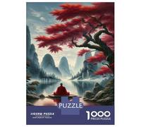 Puzzles pour Adolescents 1000 Pièces Meditation in Nature Puzzle Jeu Familial Décoration Parfaite Cadeaux Uniques pour Anniversaire Et Noël 38x26cm/1000pcs