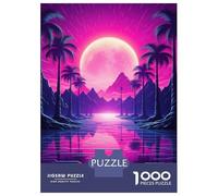 Puzzles pour Adolescents 1000 Pièces Midnight Retro Mirage Puzzle Jeux Relaxants, Amusants Et Humoristiques Cadeaux De Noël Et d'anniversaire 70x50cm/1000pcs