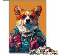 Puzzles pour Adolescents 1000 pièces Mode Chien Jouets éducatifs Jeux familiaux Convient pour la décoration de Bureau (Taille 50x75cm)