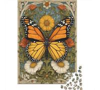 Puzzles Pour Adolescents 1000 Pièces Monarch Butterfly Art Print Puzzle Pour Adolescents Course De Vitesse Manuelle Difficile Et Stimulant Jeu Amusant Et Stimulant Pour Toute La Famille 38x26cm/1000pc