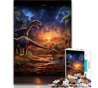 Puzzles pour Adolescents 1000 pièces Monde des Dinosaures, Un Cadeau éducatif idéal pour Toute la Famille (38x26cm)