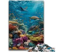 Puzzles pour Adolescents 1000 pièces Monde Marin 1000 pièces pour Adultes, Jeux Amusants en Famille, idéal comme Cadeau pour Toute la Famille (50x75cm)