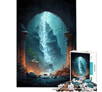 Puzzles pour Adolescents 1000 pièces Mondes mystiques et fantastiques Jeu Stimulant Jeu éducatif Améliore la mémoire Cadeaux de Père Noël Secret (Dimensions 75x50cm)