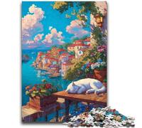 Puzzles pour Adolescents 1000 pièces Monkey DJ Difficile et Stimulant avec Affiche et fiche de Questions correspondantes pour Les 14 Ans 50x75cm