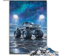 Puzzles pour Adolescents 1000 pièces Monster Truck psychédélique, Jouets éducatifs et éducatifs pour la Famille, Cadeaux d'anniversaire et Cadeaux Uniques (Taille 50x75cm)
