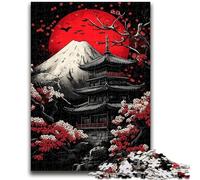 Puzzles pour Adolescents 1000 pièces Mont Fuji, Japon pour Les 14 Ans et Plus Cadeaux intéressants pour la réduction du Stress pour Les Amis et la Famille 50x75cm