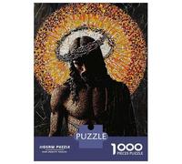 Puzzles pour Adolescents 1000 Pièces Mosaic Jesus Puzzle pour Adultes Jouets Anti-Stress Améliore La Mémoire Cadeaux Anti-Stress 52x38cm/1000pcs