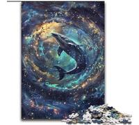 Puzzles pour Adolescents 1000 pièces, Motif Animal Baleine, Jouets éducatifs, Jeux familiaux, Cadeaux d'anniversaire et Cadeaux Uniques (Taille 50x75cm)