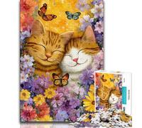Puzzles pour Adolescents, 1000 pièces, Motif Chat Fantastique, pour Jeu éducatif, Jouet, décoration d'intérieur Unique et Cadeaux (75x50cm)