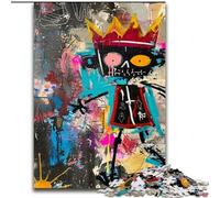 Puzzles pour Adolescents 1000 pièces, Motif Couronne de crâne Style Basquiat, pour Jeu éducatif et défi, pour améliorer la mémoire, pour Les 14 Ans (Taille 26x38cm)