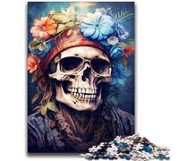 Puzzles pour Adolescents 1000 pièces, Motif crâne et Harmonie, Jeu éducatif et Stimulant pour Toute la Famille, idéal pour Les Anniversaires et Noël, 26x38cm
